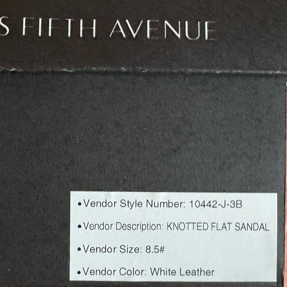 Saks Fifth Avenue - knotted leather flat sandal - Picture 5 of 5